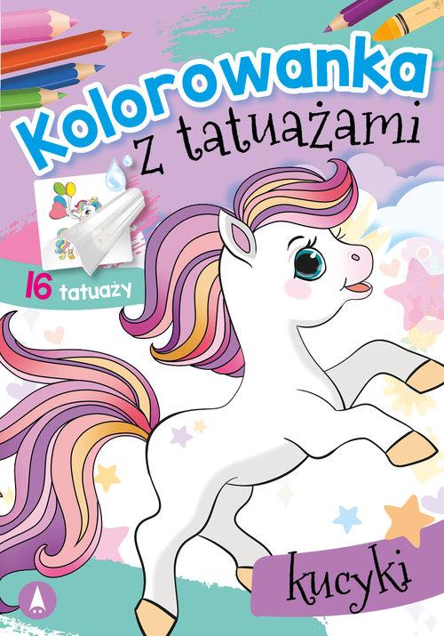 Kolorowanka z tatuażami Kucyki