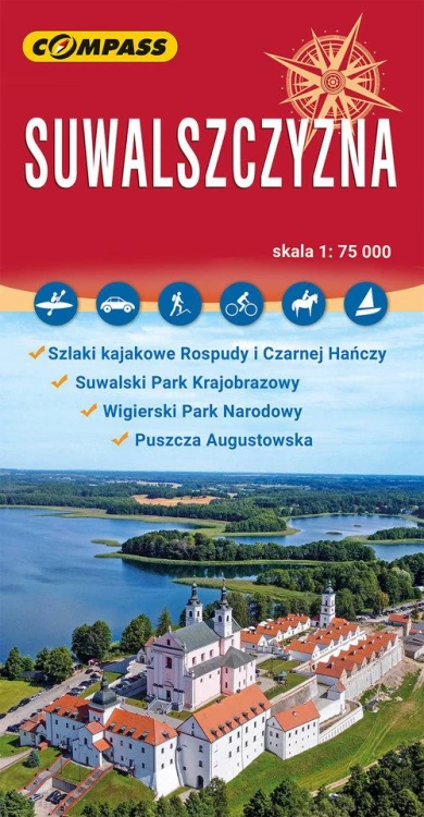 Suwalszczyzna Mapa turystyczna 1:75 000