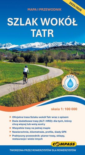 Szlak Wokół Tatr mapa i przewodnik 1:100 000