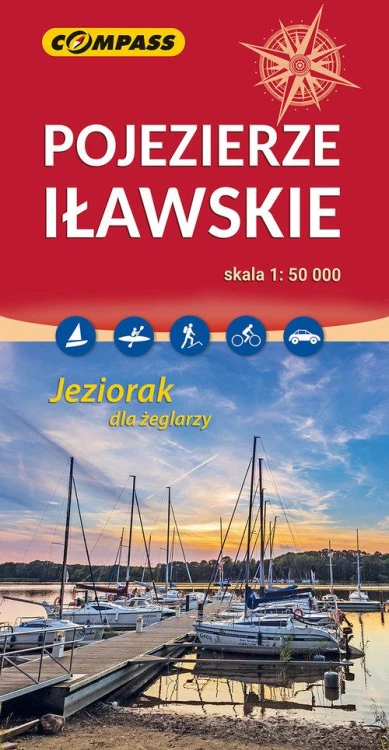 Pojezierze Iławskie Okolice Ostródy mapa...