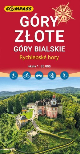 Góry Złote Góry Bialskie mapa turystyczna 1:35 000
