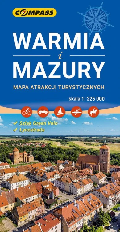 Warmia i Mazury mapa atrakcji turystycznych...
