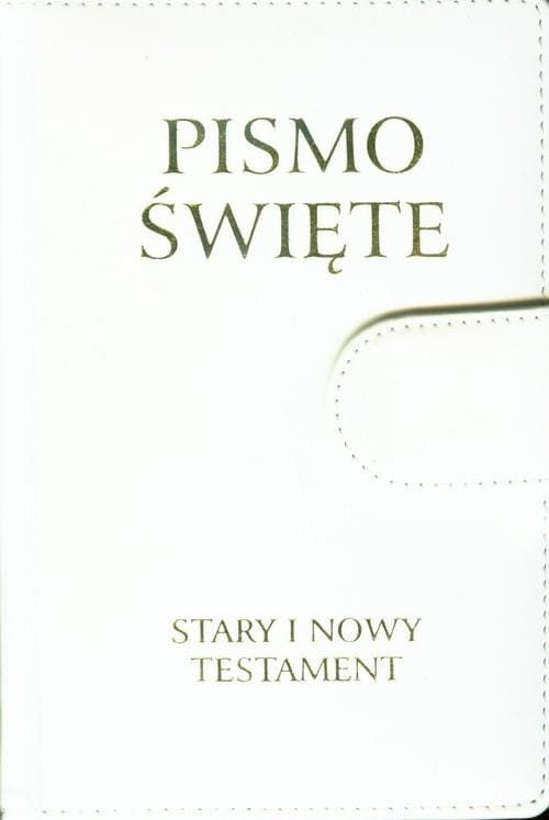 Pismo Święte Stary i Nowy Testament biała skóra