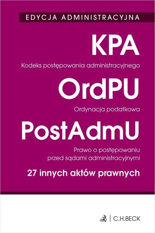 Kodeks postępowania administracyjnego....