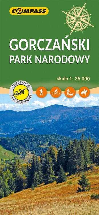 Gorczański Park Narodowy mapa turystyczna 1:25 000