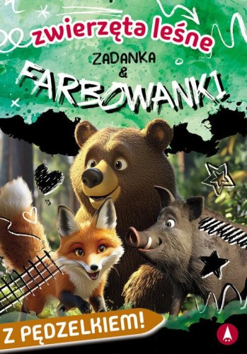 Zwierzęta leśne Zadanka & farbowanki
