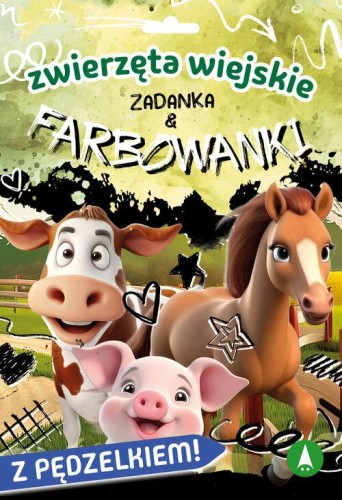 Zwierzęta wiejskie Zadanka & farbowanki
