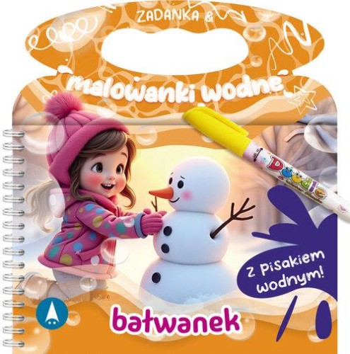 Zadanka & malowanki wodne. Bałwanek