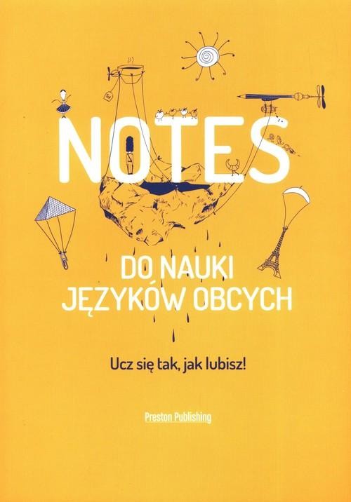 Notes do nauki języków obcych pomarańczowy