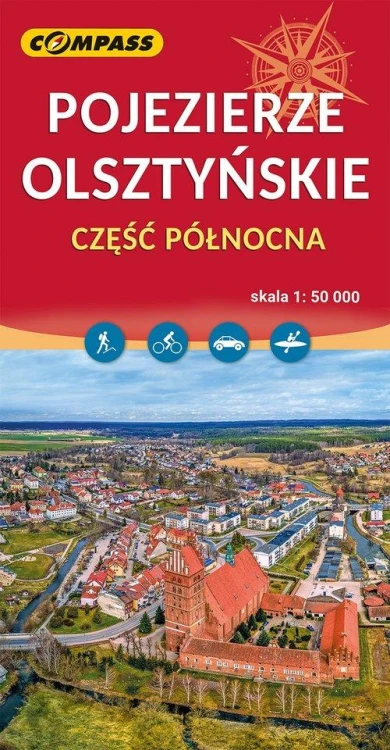 Pojezierze Olsztyńskie, część północna mapa...