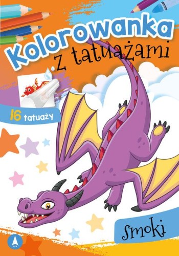 Kolorowanka z tatuażami Smoki