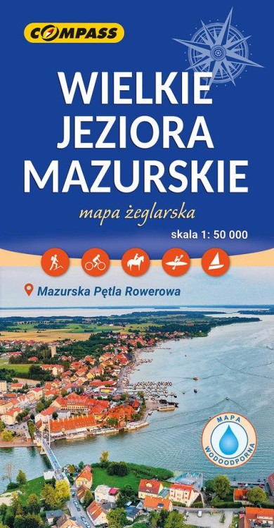 Wielkie Jeziora Mazurskie mapa żeglarska
