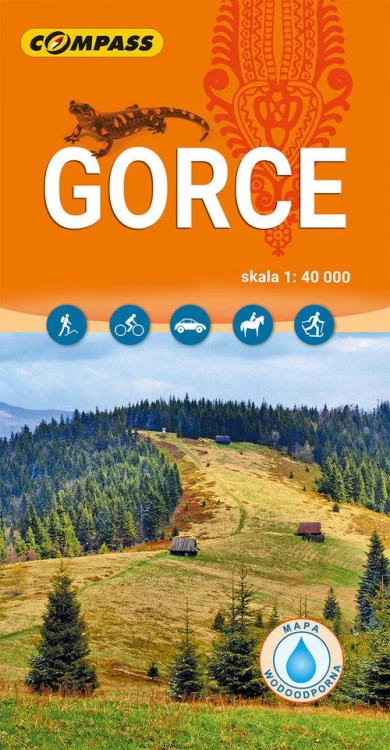 Gorce - mapa laminowana, Praca zbiorowa