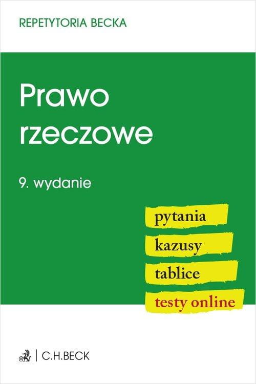 Prawo rzeczowe. Pytania. Kazusy. Tablice....