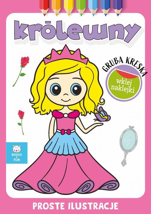 Królewny z naklejkami Gruba kreska