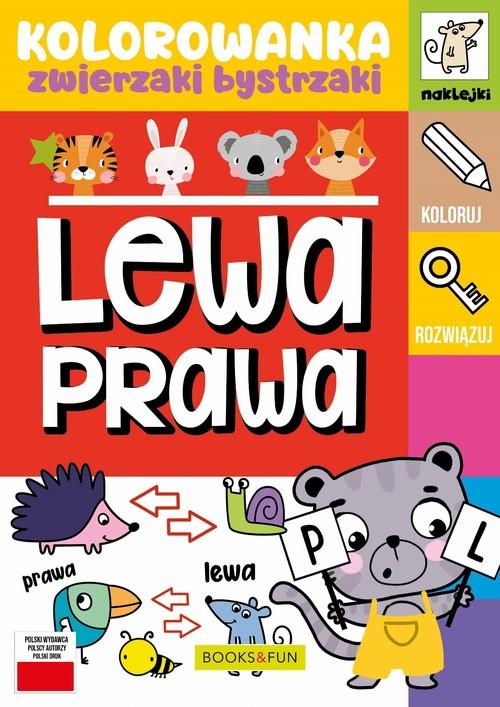 Kolorowanka zwierzaki bystrzaki. lewa prawa z...