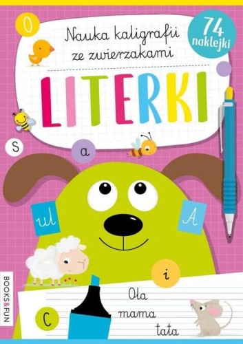 Nauka kaligrafii ze zwierzakami Literki